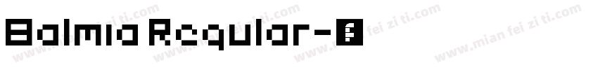 Balmia Regular字体转换